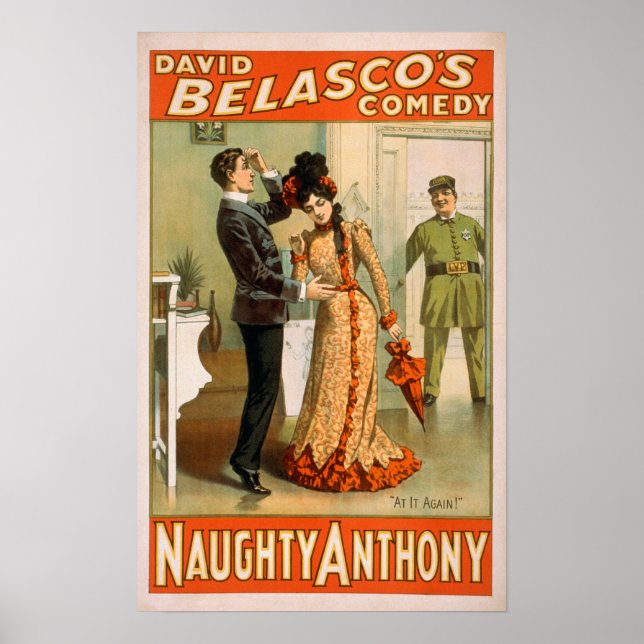 Naughty Anthony, Poster de Teatro De Novamente (Frente)