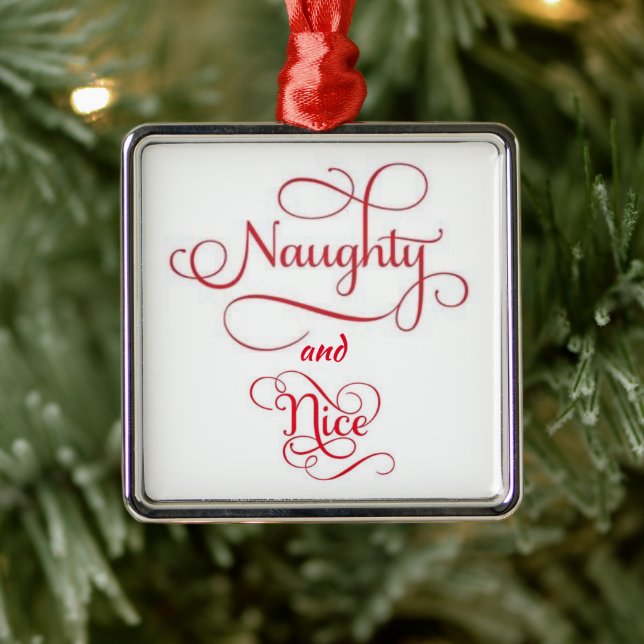 **NAUGHTY E NICE** ORNAMENTO (Árvore)