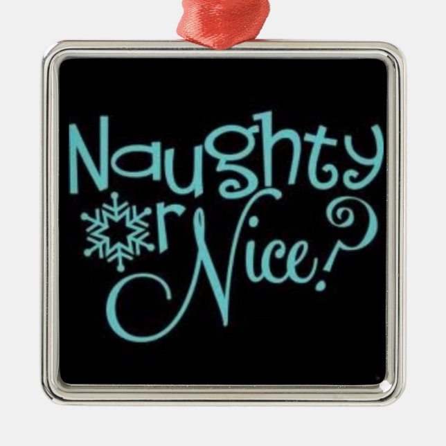***NAUGHTY OU NICE*** ORNAMENTO (Frente)