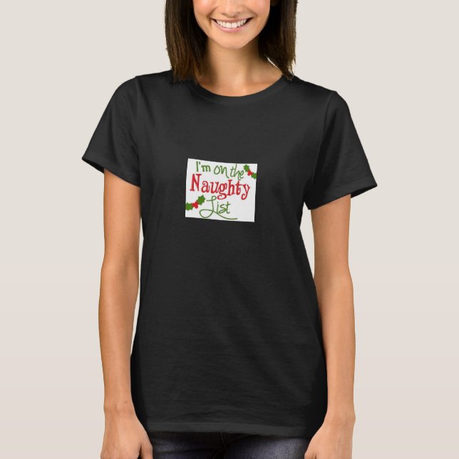 **NAUGHTY OU NICE** T-SHIRT PARA ELA (Frente)