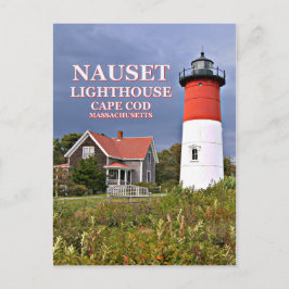 Nauset Light, Cabo Cod, cartão postal de Massachus