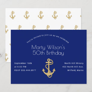 Náutica Seu Convite À Celebração De Aniversár