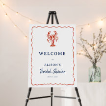 Nautical Lobster Coastal Bridal Shower