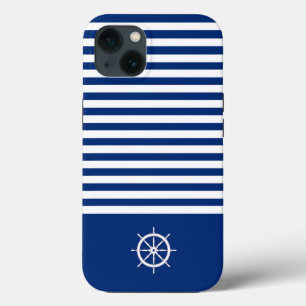 Náuticas+Barras Azul+Branco