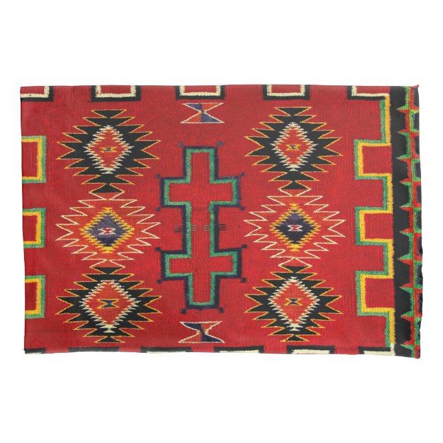NAVAJO INDIAN 1890 SADDLE BLANKET (Frente)