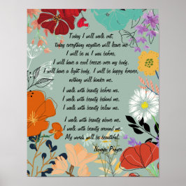 Navajo Prayer Caminha Na Bela Poster