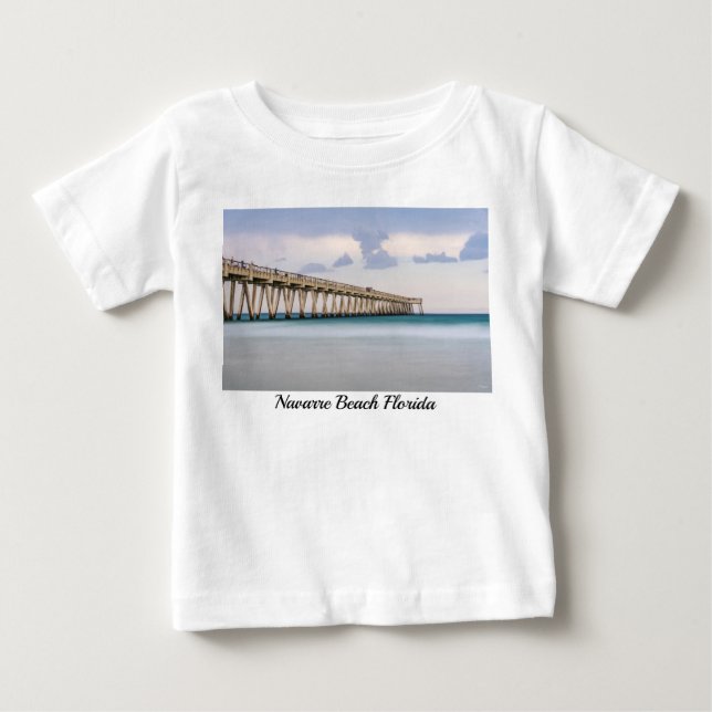 Navarre Beach Pier Baby Toddler T-shirt (Frente)