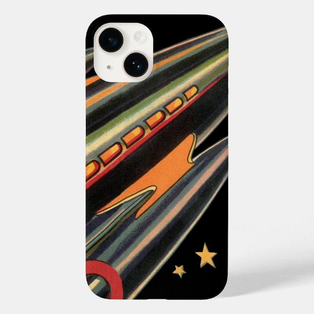 Nave Espacial de Ficção Científica Vintage por Est (Verso)