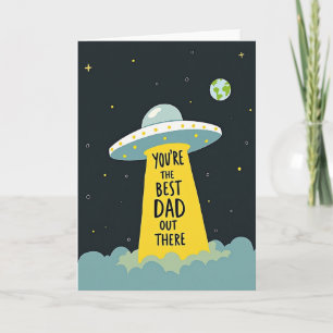 Nave Espacial Você É O Melhor Pai Cartão