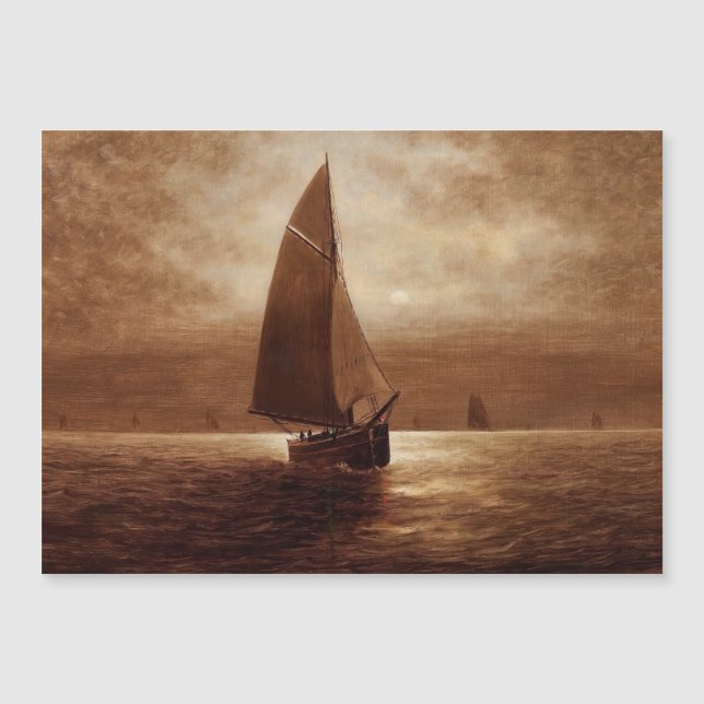 Navegação à noite (cerca de 1900) Elbridge Wesley  (Frente)