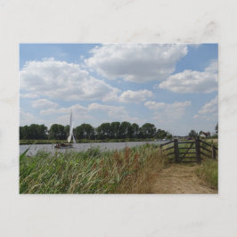 Navegação no cartão postal Norfolk Broads