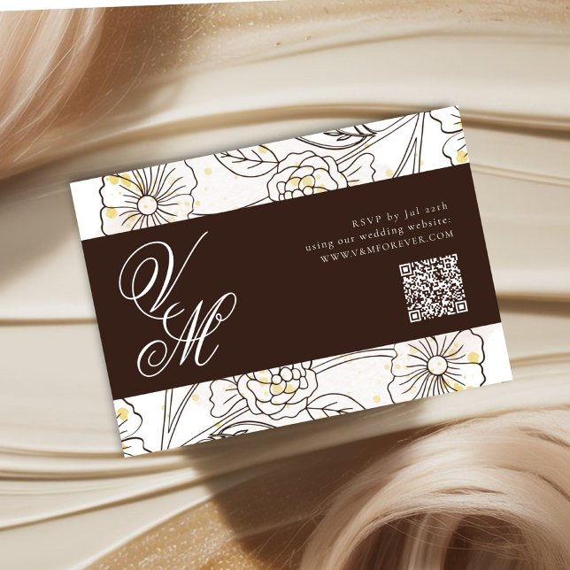 Navegando no Love Wedding Código QR RSVP Card (Criador carregado)