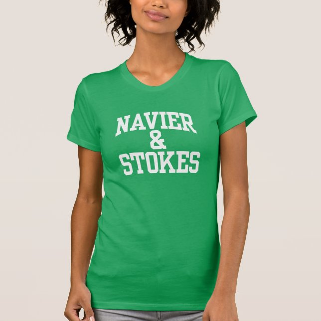 Navier & Stokes t-shirt das mulheres (Frente)