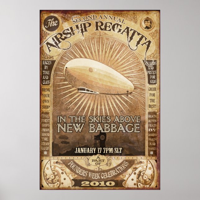 Navio Babbage Regatta Poster segundo (Frente)