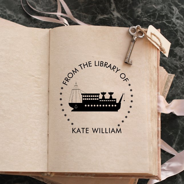 Navio Da biblioteca de carimbo redondo (Criador carregado)