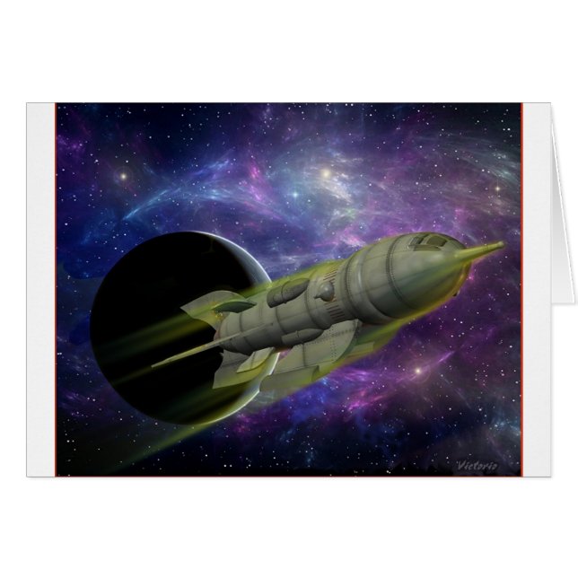 Navio da estrela todo o cartão da ocasião (Frente Horizontal)