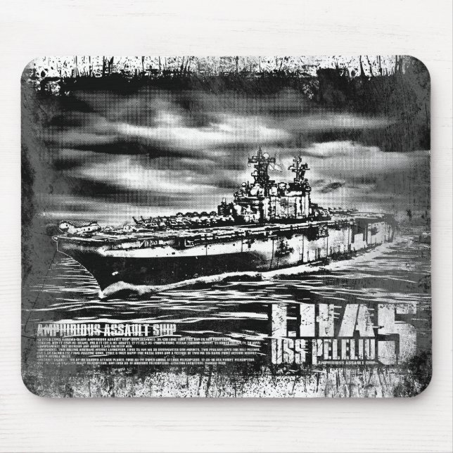 Navio de assalto anfíbio Peleliu Mousepad (Frente)