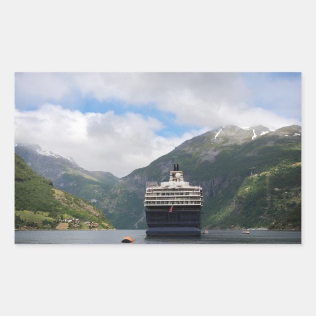 Navio de cruzeiro com autocolante Geirangerfjord (Frente)