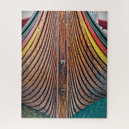 Navio de madeira de Viking - 16x20 - quebra-cabeça