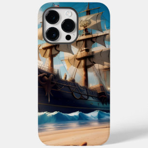 Navio de pirata de praia tropical