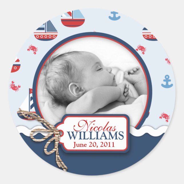 Navios Ahoy! Autocolante (Frente)