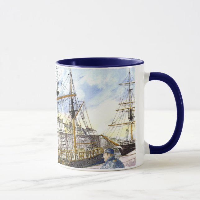 "Navios altos" caneca admirada (Direita)