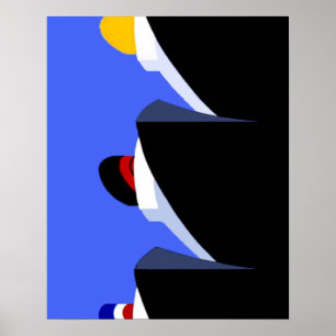 Navios de cruzeiro Poster vintage Ocean Liner