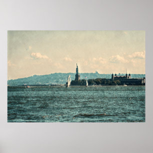 NAVIOS DE NAVEGAÇÃO NA Poster DE BANHO DE NOVA YOR