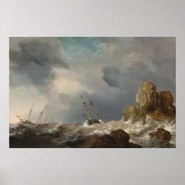Navios, Gale - Willem van de Velde Fine Art Poster