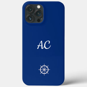 Navios Náuticos Azul de Roda+Branco (Personalizar)