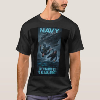 NAVY Camiseta Queriam Que Fôssemos Vistos