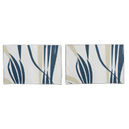 Navy e Bege Abstrato Contemporâneo - Elegante