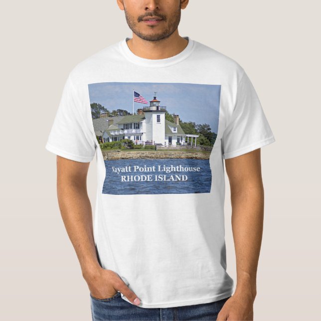 Nayatt Point Lighthouse, Rhode Island T-Shirt (Frente)