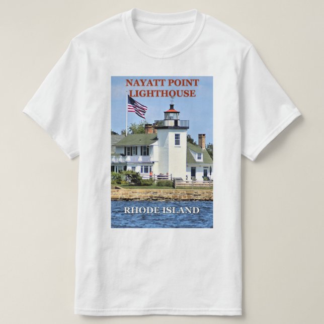 Nayatt Point Lighthouse, Rhode Island T-Shirt (Frente do Design)