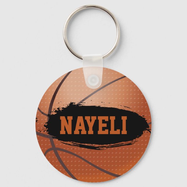 Nayeli Personalizado Chaveiro / Keyring de Basquet (Frente)