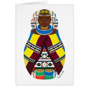 Ndebele, Cartão Matryoshka sul-africano