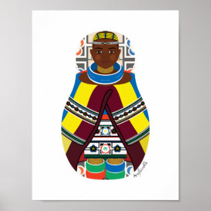 Ndebele, Poster de Matryoshka sul-africana