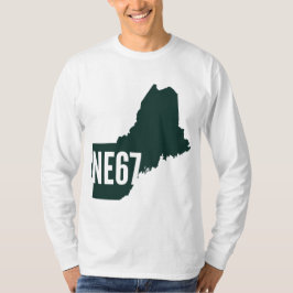 NE67 Lista T-Shirt de Longa Superfície