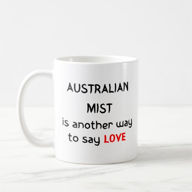 neblina australiana ama caneca de café (Esquerda)