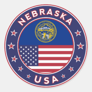 Nebraska, capa de telefone de Nebraska, adesivo de