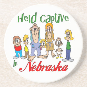 Nebraska Funny Trailer Park Sandstone Porta copos