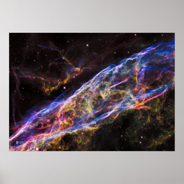 Nebulosa do Véu. NGC 6960 - Poster (Frente)