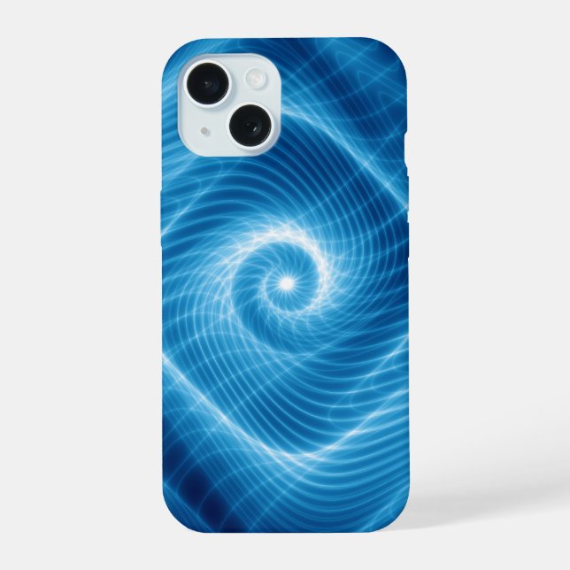 Nebulosa Espiral Cósmica Azul e Branca (Verso)