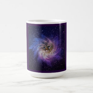 Nebulosa estrelado caneca do gatinho de 15 onças