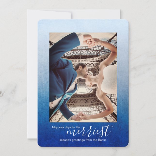 Nebulosa Ombre azul, cartão de Natal (Frente)