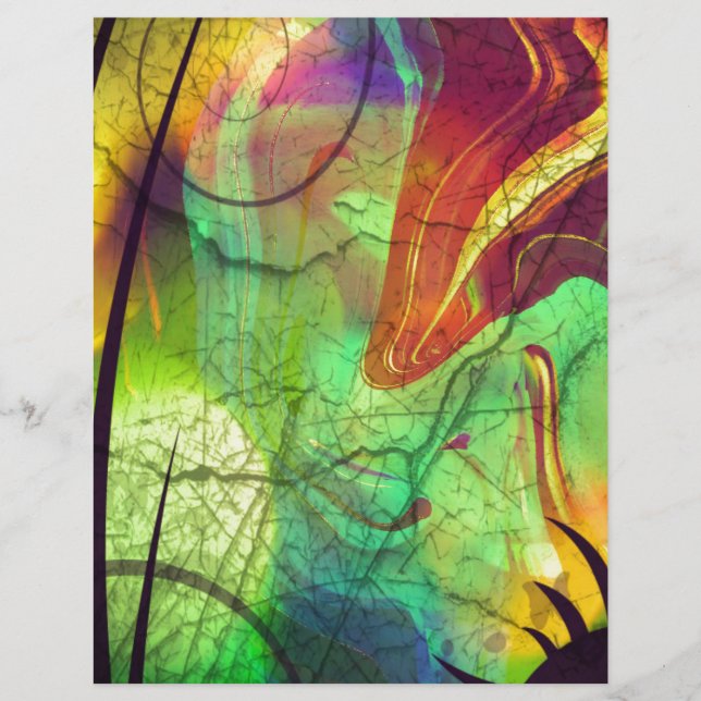Nebulosa Pintada - Abstrato de Opal Fogo (Frente)