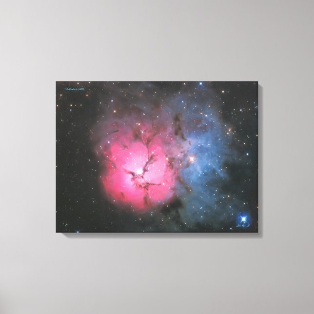 Nebulosa Trifid (M 20) - Impressão de Tela Média (Frente)