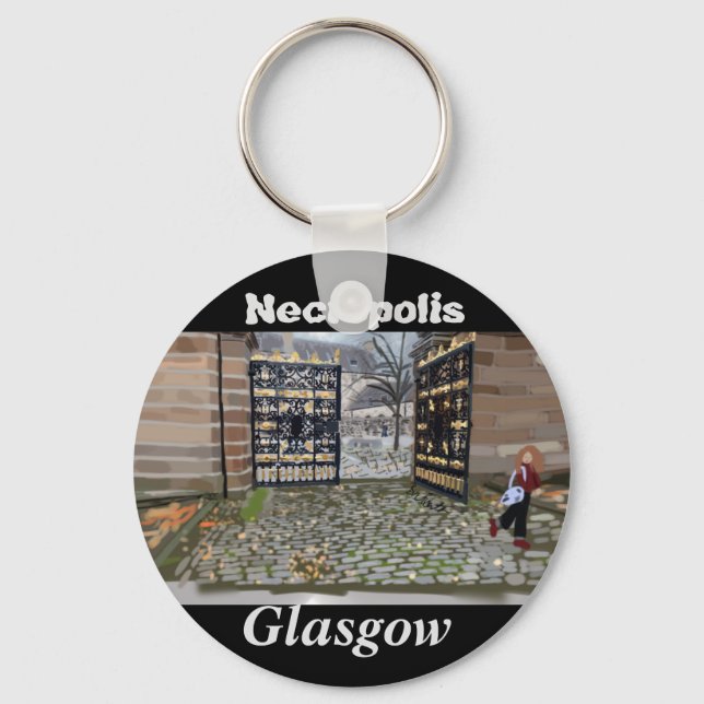 Necrópole em Glasgow, chaveiro da Escócia (Frente)
