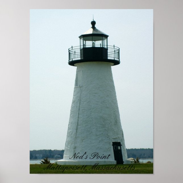 Ned's Point Lighthouse, Impressão de Massachusetts (Frente)