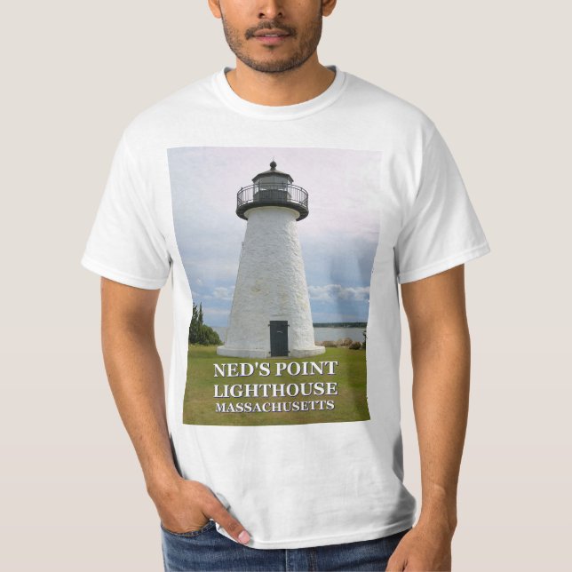 Ned's Point Lighthouse, Massachusetts T-Shirt (Frente)